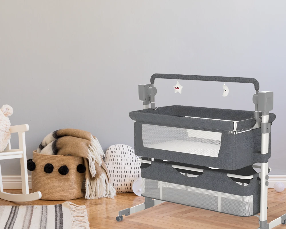 multifunctional convertible crib rocking foldable bassinet