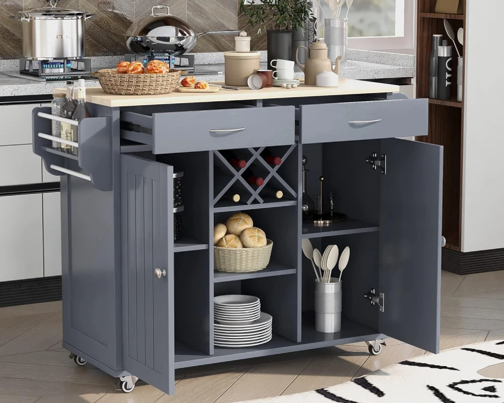 small rolling kitchen island